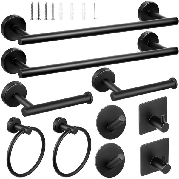 URKNO 10 - Piece Bathroom Hardware Set | Wayfair